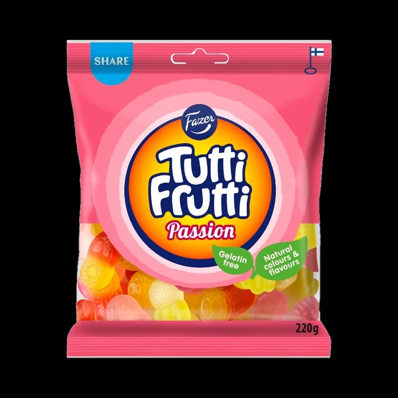 Fazer Tutti Frutti Passion karkkipussi