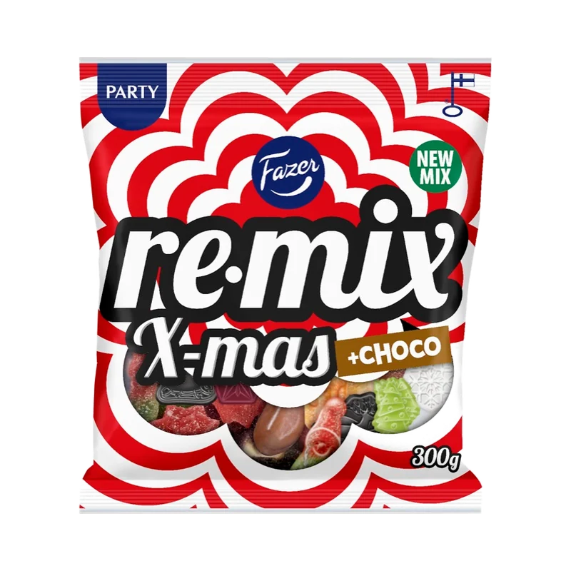 Fazer Remix X-mas suklaa karkkipussi
