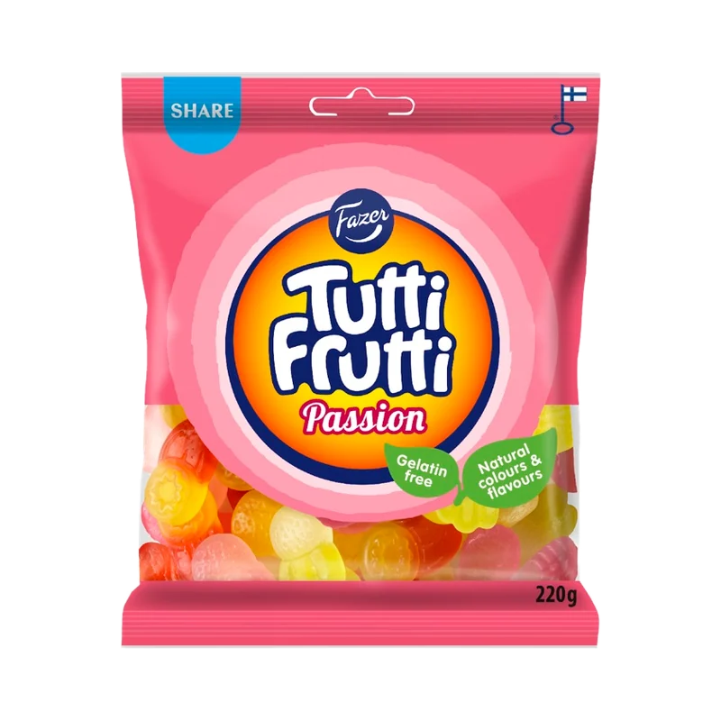 Fazer Tutti Frutti Passion karkkipussi